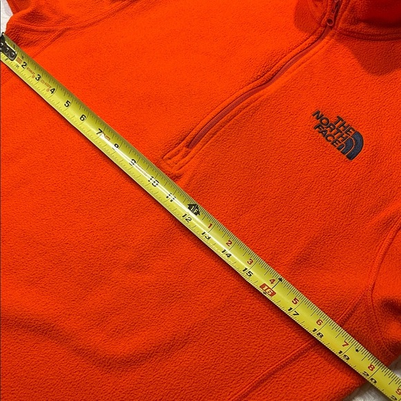 The North Face Vibrant Orange Fleece 1/4 zip Pullover. Men’s small. - Picture 7 of 7